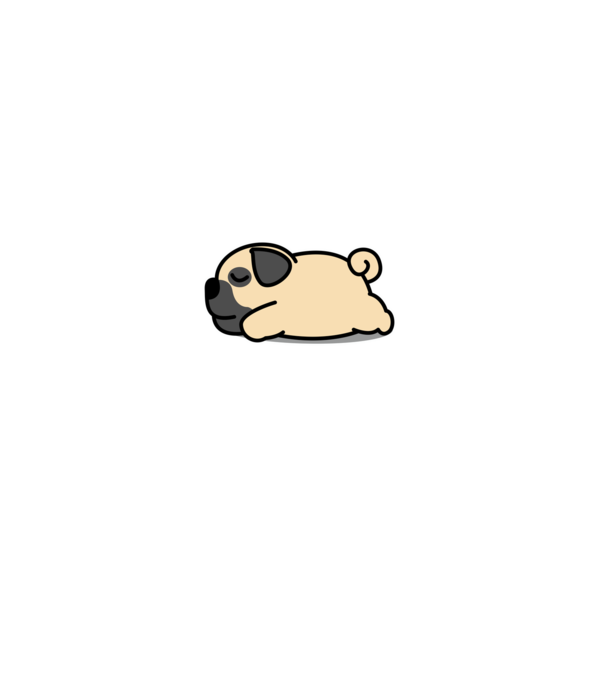 Pug nope not today minta fekete pólón