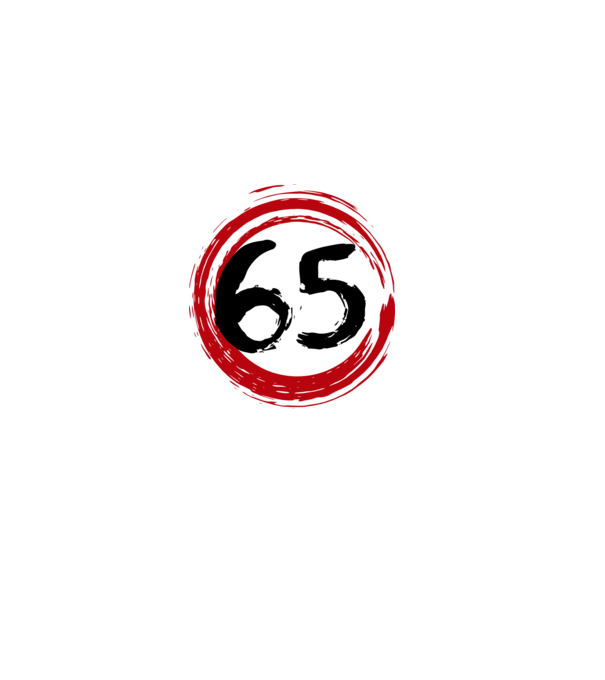 Szülinapi 65-ös tábla minta világos rózsaszín pólón