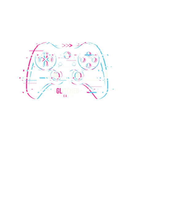 Glitched reality minta fekete pólón