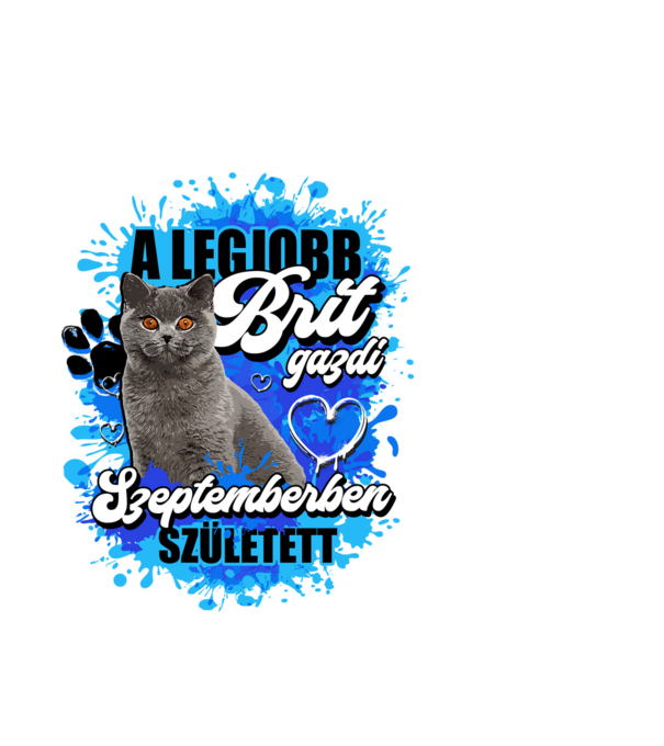A legjobb Brit gazdi szeptemberben született minta fehér pólón