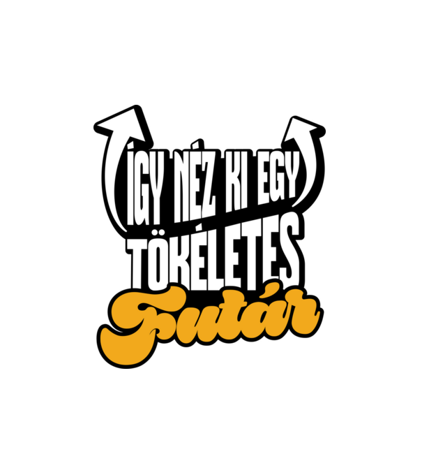 Így néz ki egy tökéletes Futár minta fehér pólón
