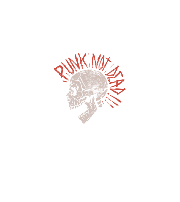 Punk Not Dead!!! minta fekete pólón