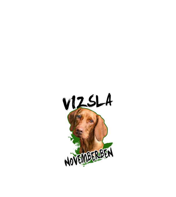 Vizsla november minta fekete pólón