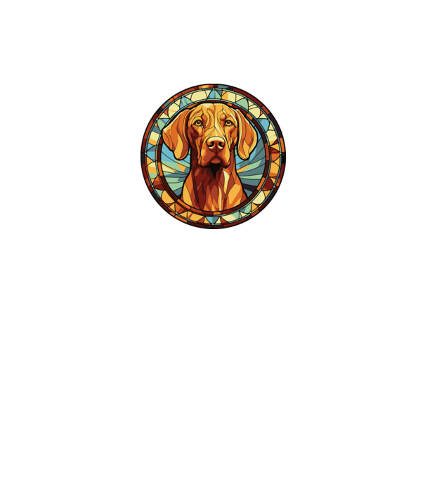 Mozaik vizsla minta fekete pólón