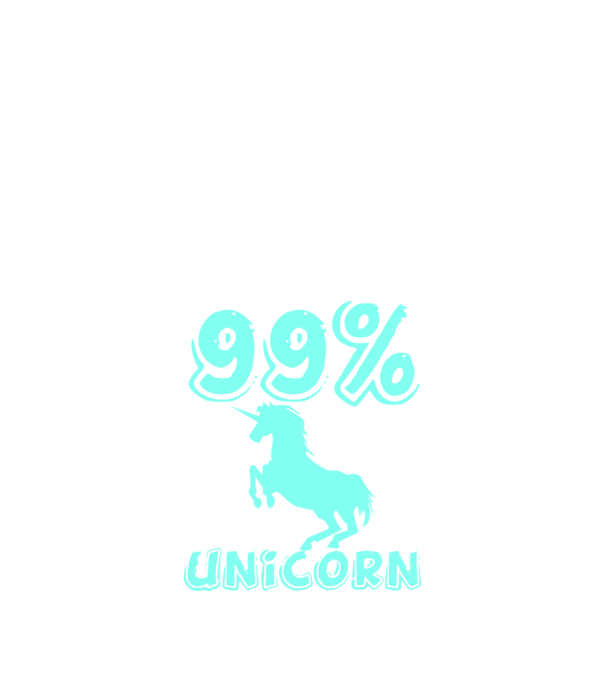 99 percent unicorn minta sötétkék pólón