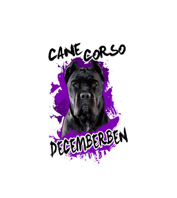 Cane Corso December minta fehér pólón