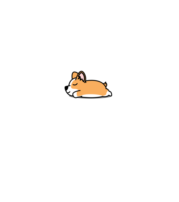 Corgi Nope Not Today minta fekete pólón