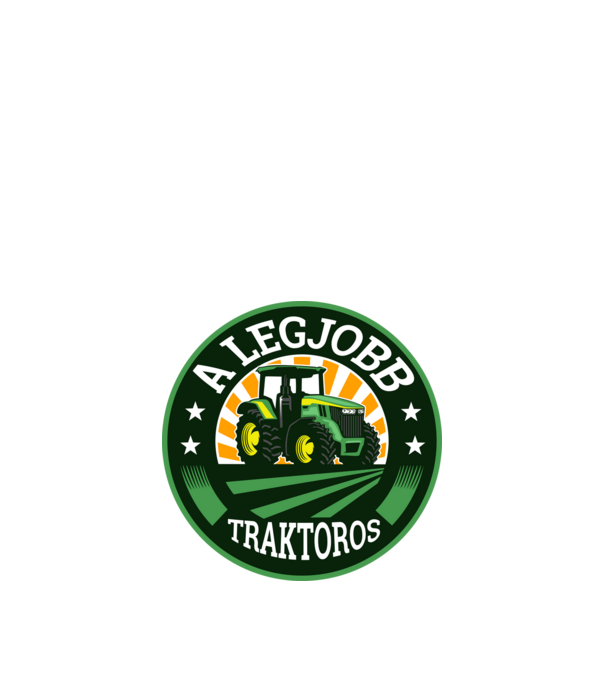 A legjobb traktoros jelvény minta fehér pólón
