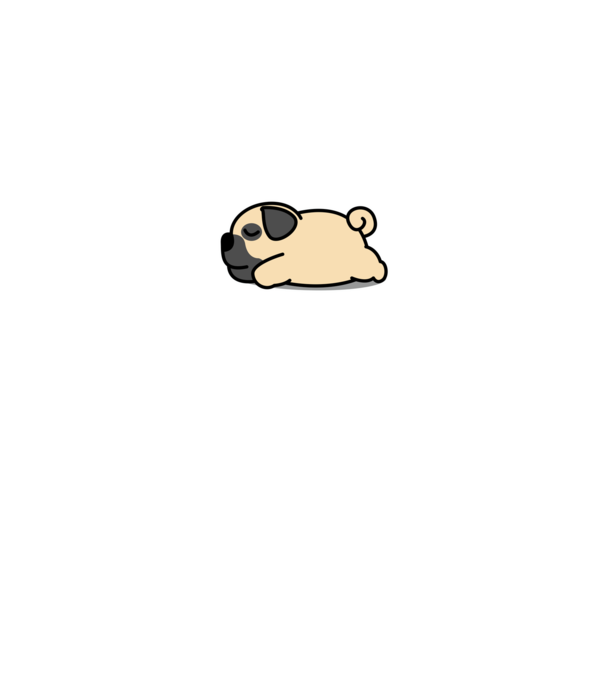 Pug nope not today minta sötétkék pólón