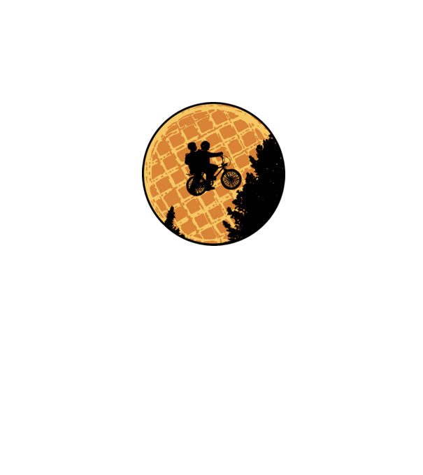 Gofri hold minta szürke pólón