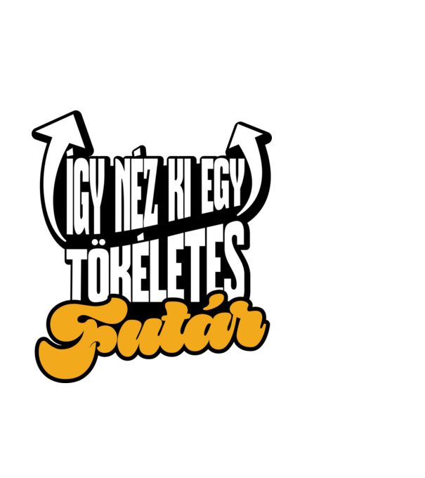 Így néz ki egy tökéletes Futár minta fehér pólón