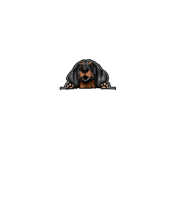 Dachshund Dad minta fekete pólón
