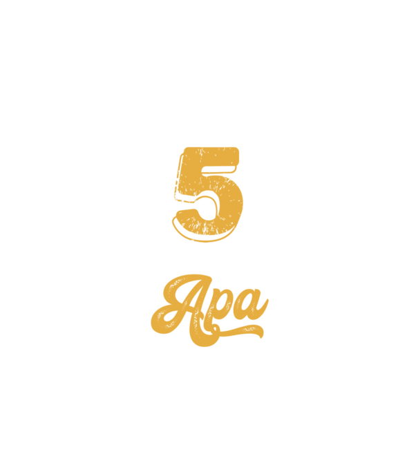 5 csillagos Apa minta fehér pólón