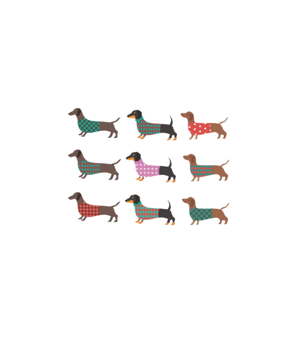 Tacskó pattern minta fehér pólón