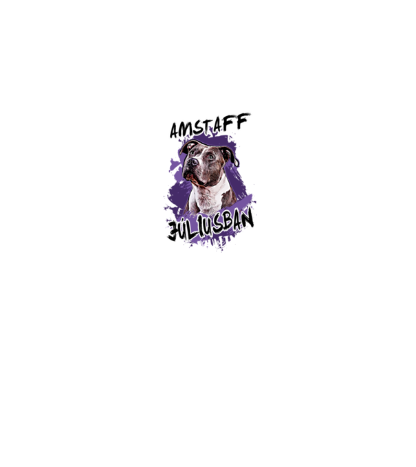 Az igazi AMSTAFF gazdik JÚLIUSban születnek minta sötétkék pólón