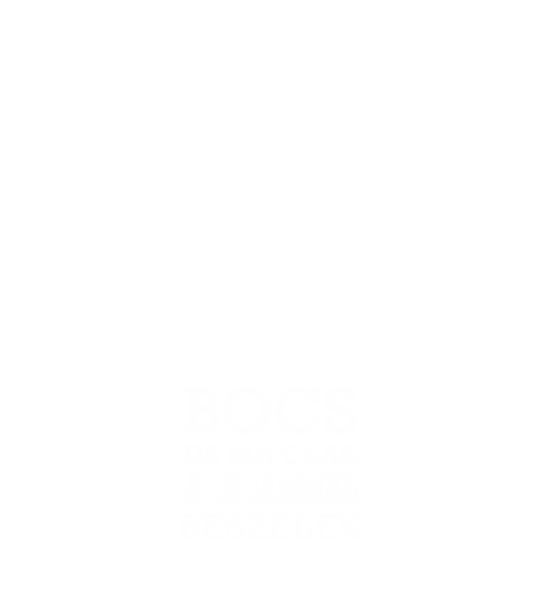 Cicámmal beszélek minta fehér pólón