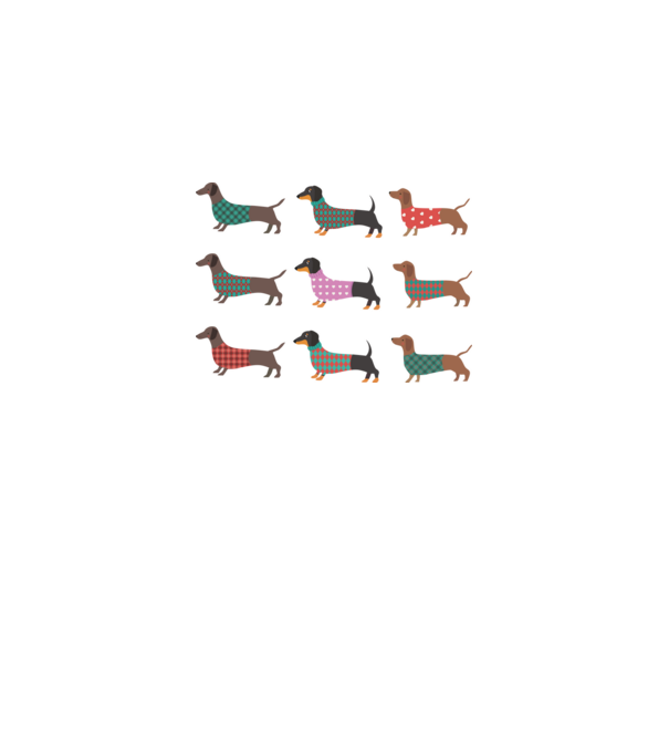 Tacskó pattern minta fehér pólón