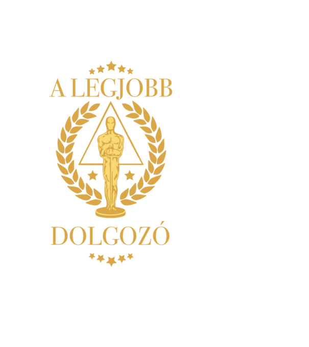Oscar - A legjobb dolgozó minta fekete pólón