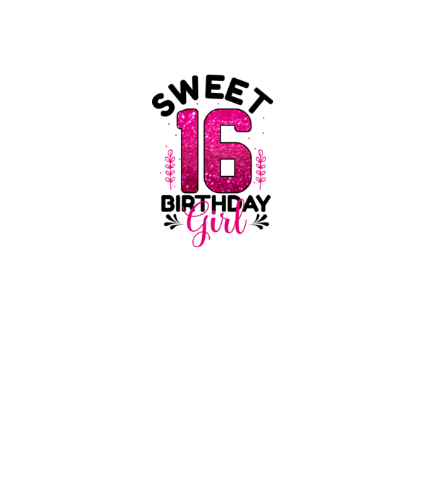 Sweet 16 birthday Girl  minta fehér pólón