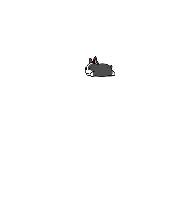 Just Do it Boston terrier minta farmerkék pólón
