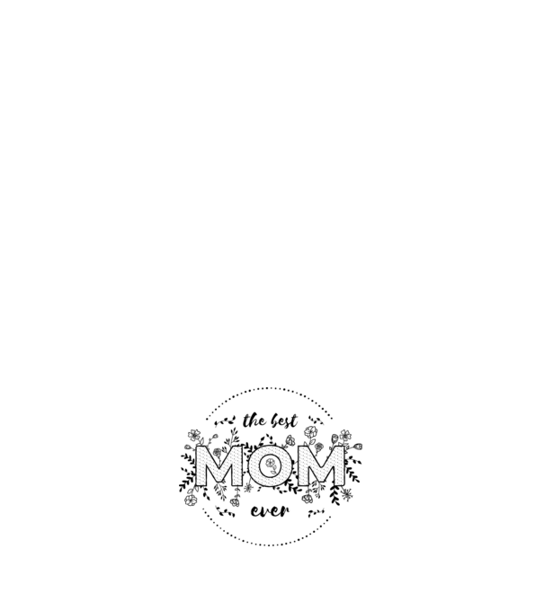 The best MOM ever - fekete minta világos rózsaszín pólón