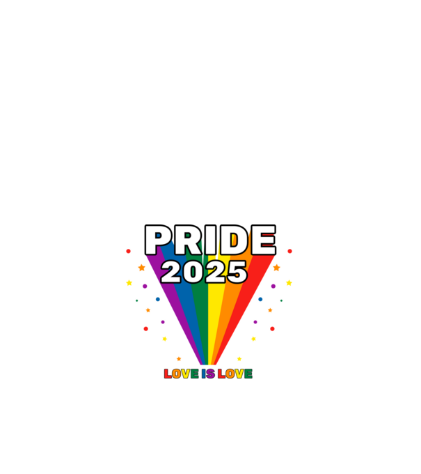Pride 2025 minta fehér pólón