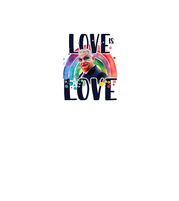 Love is Love - Viktor minta fehér pólón