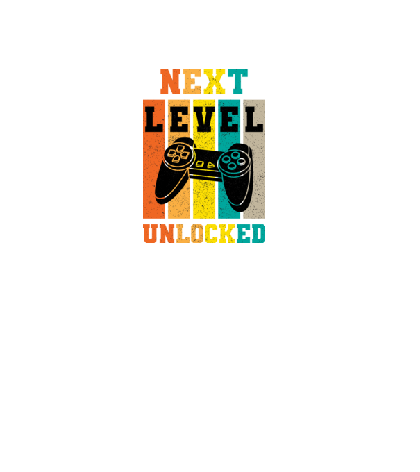 Next Level Unlocked minta fekete pólón