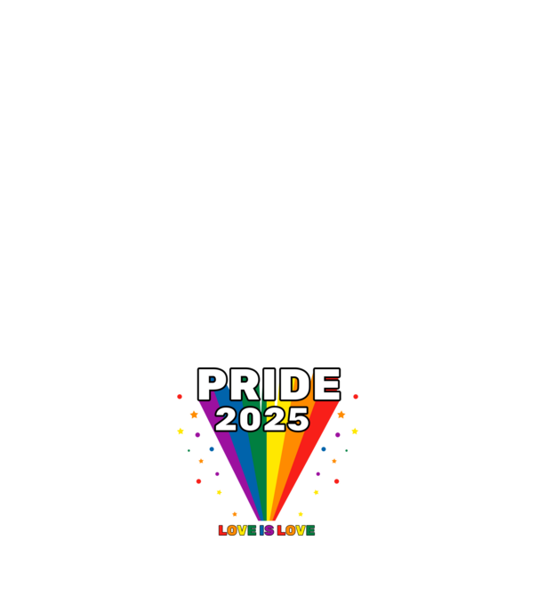 Pride 2025 minta fehér pólón