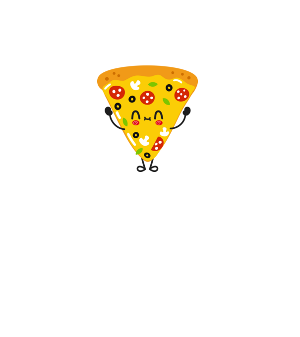 Pizza szelet - páros 2 minta fehér pólón