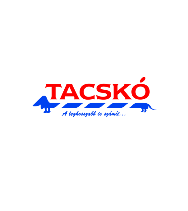 Tacskó tesco minta fehér/piros pólón