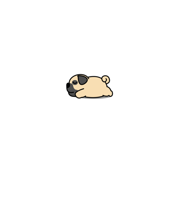 Pug nope not today minta fekete pólón