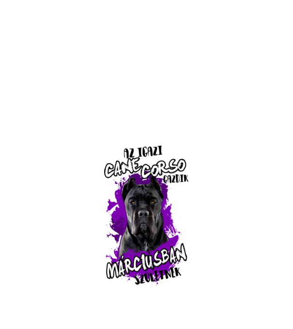 Cane Corso March  minta fehér pólón