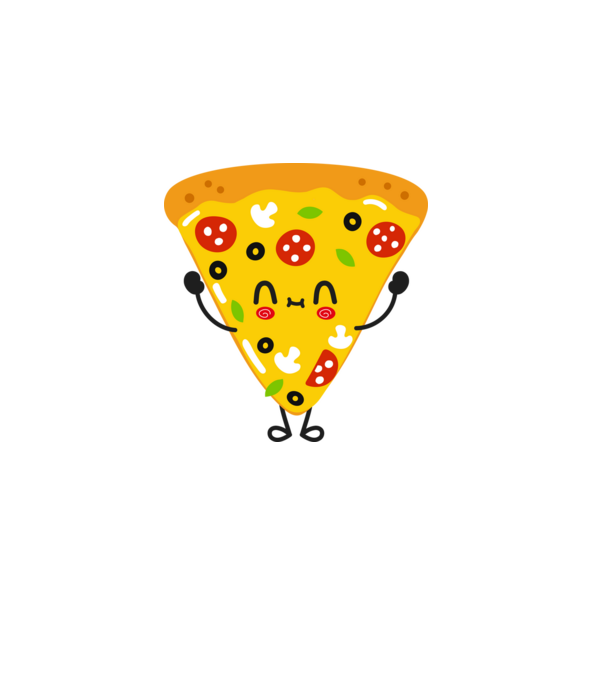 Pizza szelet - páros 2 minta szürke pólón