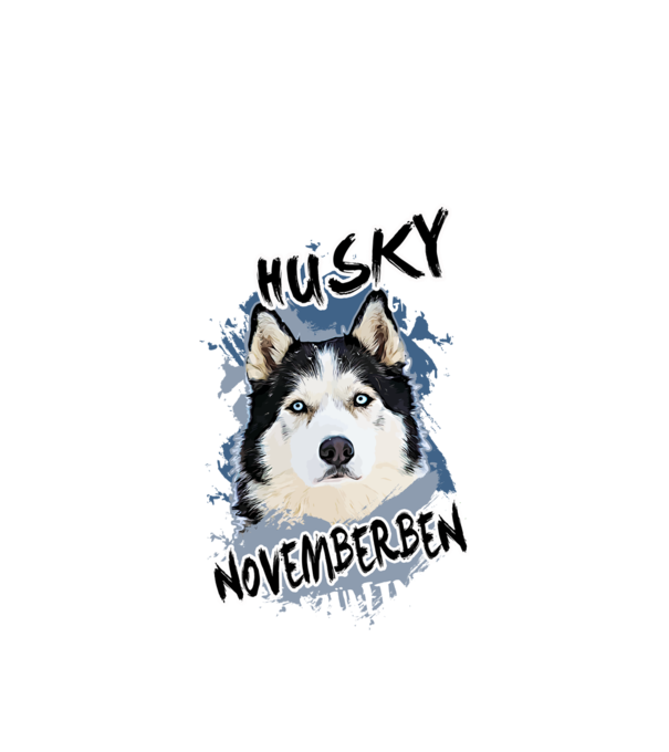 Az igazi HUSKY gazdik NOVEMBERben születnek minta fehér pólón