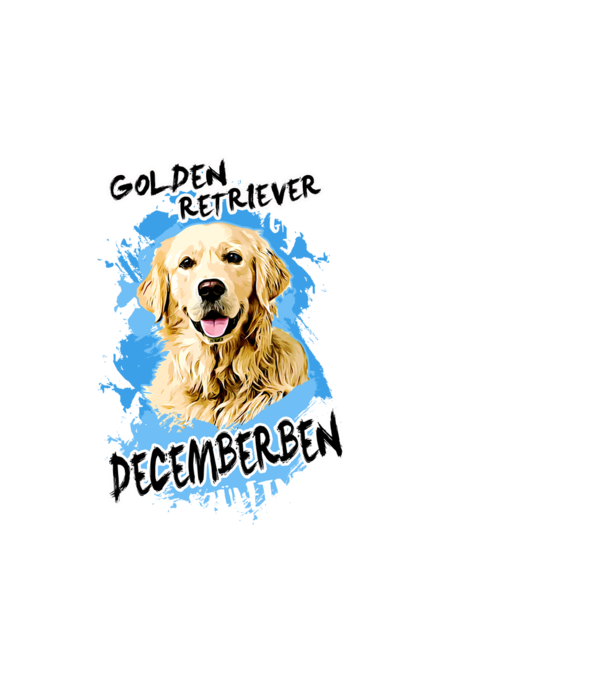 Az igazi GOLDEN RETRIEVER gazdik DECEMBERben születnek minta fekete pólón