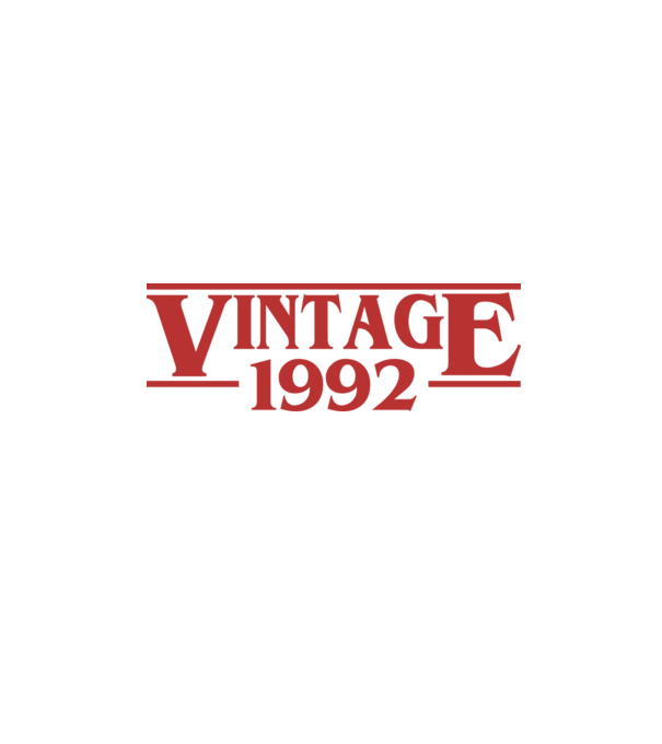 Stranger things vintage 1992 minta fekete pólón