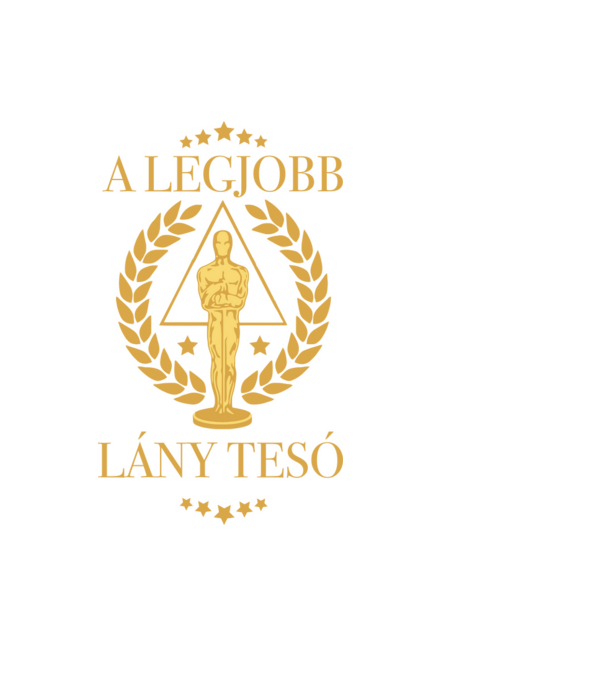 Oscar - A legjobb lány tesó minta fekete pólón