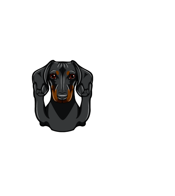 TILOS megtiltani! - Cser tacskó minta fehér pólón