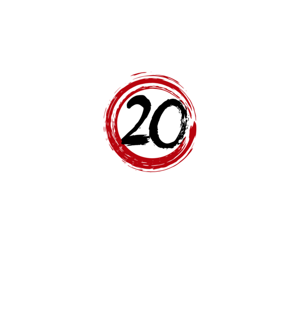 Szülinapi 20-as tábla minta sötétkék pólón