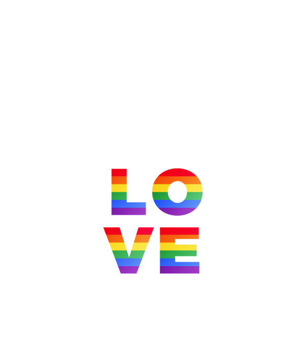 LMBTQ LOVE minta fehér pólón