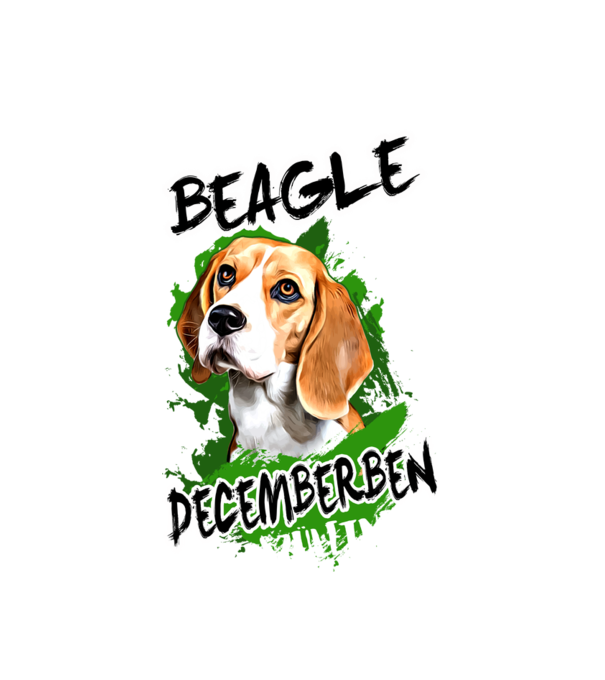 Beagle December minta fehér pólón