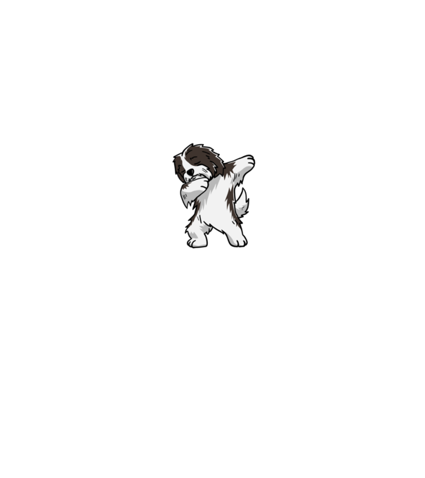 Havanese Dab minta fekete pólón
