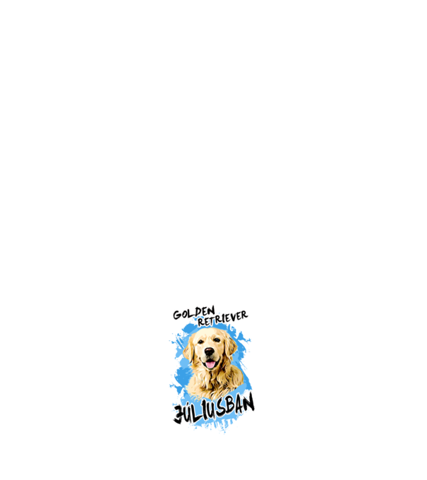 Az igazi GOLDEN RETRIEVER gazdik JÚLIUSban születnek minta fehér pólón