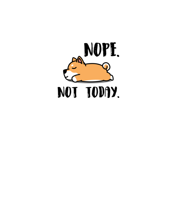 Akita Nope Not Today minta szürke pólón