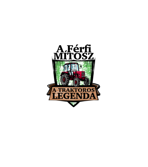 Traktoros legenda minta fehér pólón