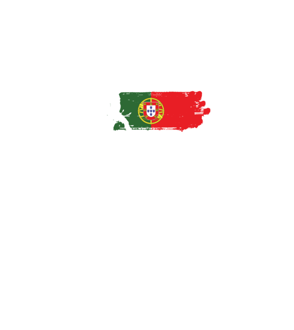 Portugália foci zászló minta sötétkék pólón