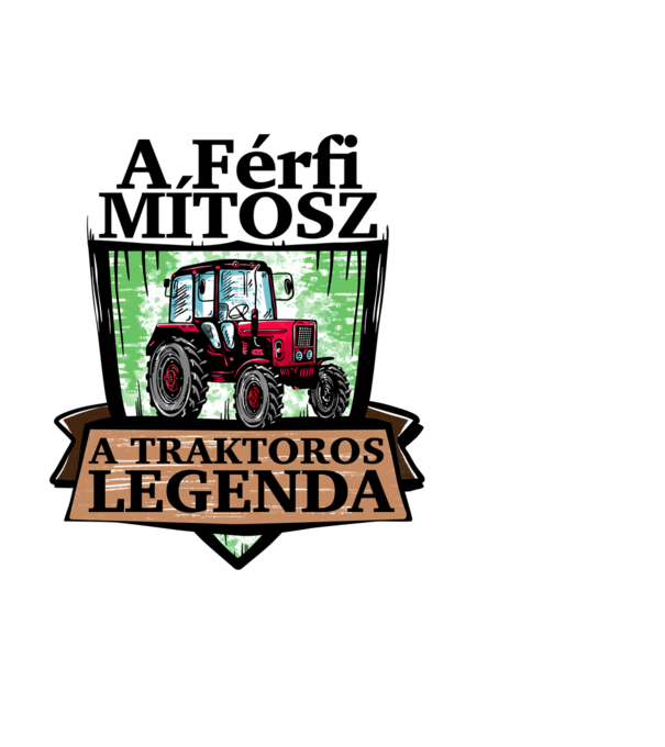 Traktoros legenda minta fekete pólón