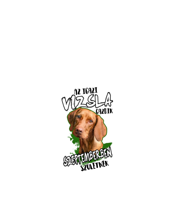 Vizsla Szeptemberben minta fehér pólón
