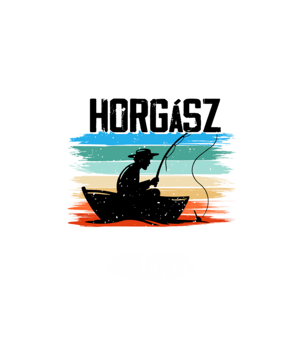A legjobb horgász augusztusban született - fehér minta fehér pólón